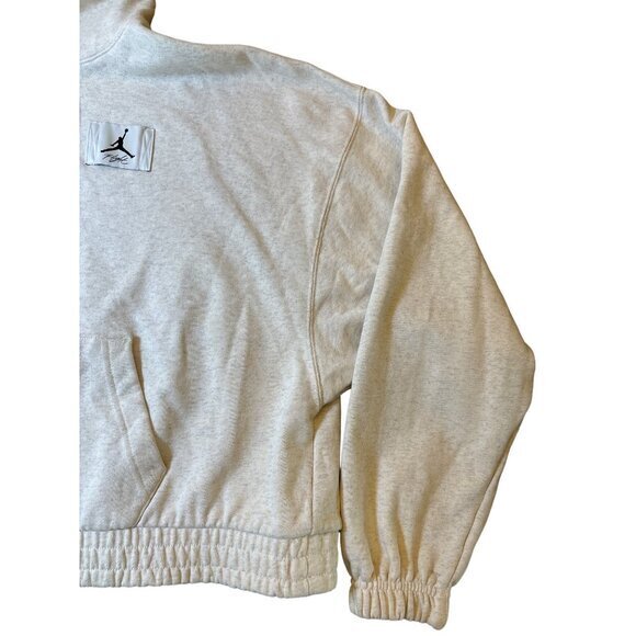 Jordan Womens Flight Essential‎ Fleece Hoodie Size Large Coconut Milk - Picture 4 of 9